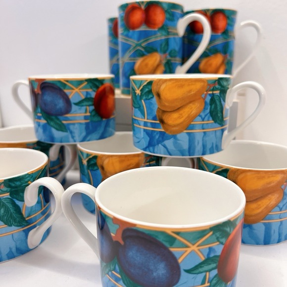 Victoria & Beale Forbidden Fruit Fine Porcelain Mugs (3) , Cup (7) Lot Of 10 Pcs - Picture 6 of 8